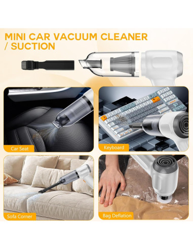 Aspiradora de Coche Inalámbrica Opinta CV103 15000PA Beige