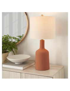 Lámpara de Mesa Nourison Terracota 55.88 cm Moderna