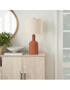 Lámpara de Mesa Nourison Terracota 55.88 cm Moderna 2