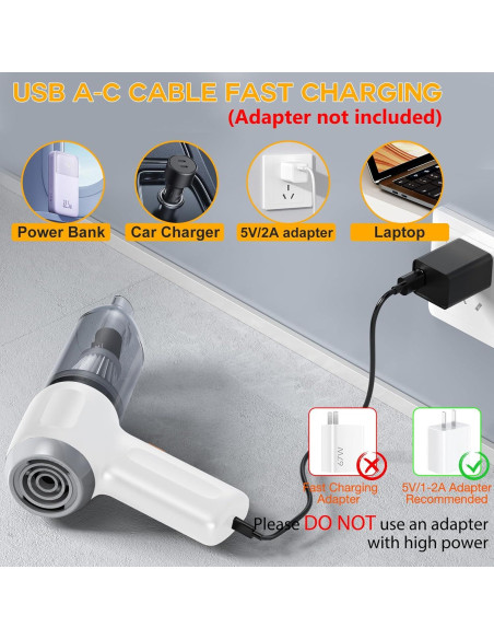 Aspiradora de Coche Inalámbrica Opinta CV103 15000PA Beige Aspiradora de Coche Inalámbrica Opinta CV103 15000PA Beige