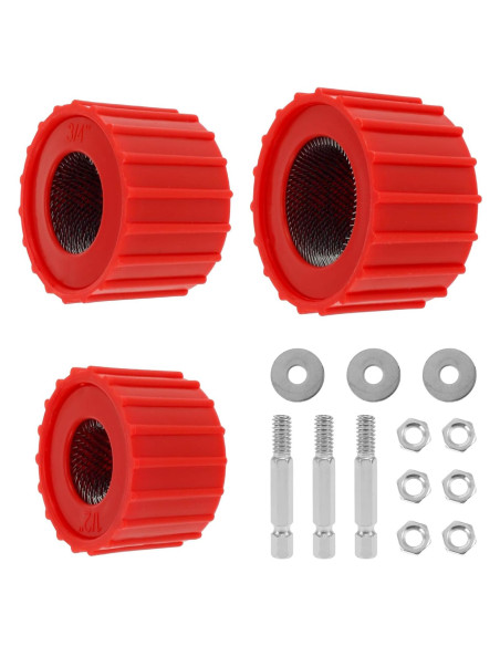 Juego de 3 Limpiadores de Tubos de Cobre BBENIN - 1.27 cm, 1.91 cm, 2.54 cm