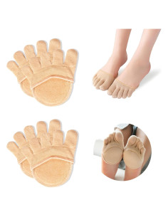 Calcetines Cortos Separadores de Dedos SooGree - Almohadillas Antideslizantes