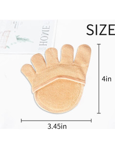 Calcetines Cortos Separadores de Dedos SooGree - Almohadillas Antideslizantes 2