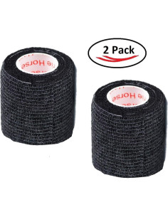 Cinta Vet Wrap Cohesiva Autoadhesiva Negra Prairie Horse 5cm x 4.57m 2