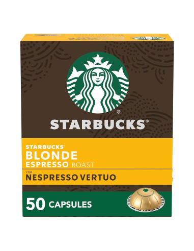 Cápsulas de Café Espresso Tostado Claro Starbucks 50 Unidades