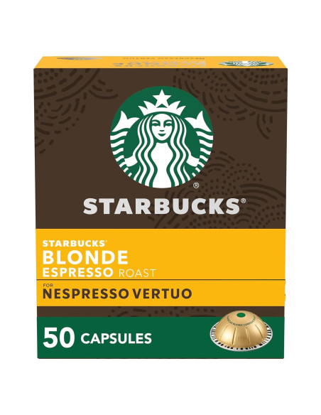 Cápsulas de Café Espresso Tostado Claro Starbucks 50 Unidades