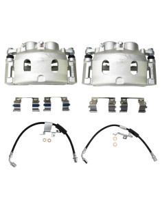 Conjunto de Calipers de Freno TRQ CLA41006 con Mangueras - 4 Piezas
