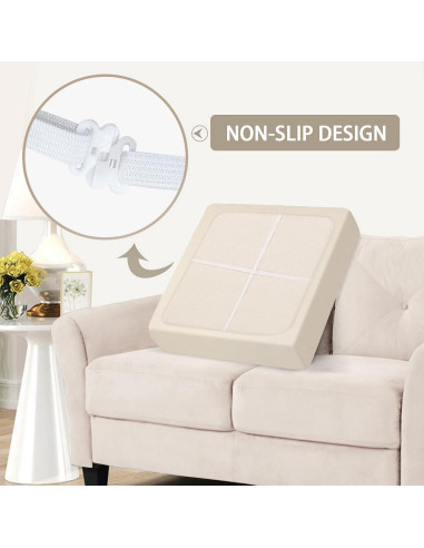 Fundas Impermeables para Cojines de Sofá SearchI 2 Piezas Beige