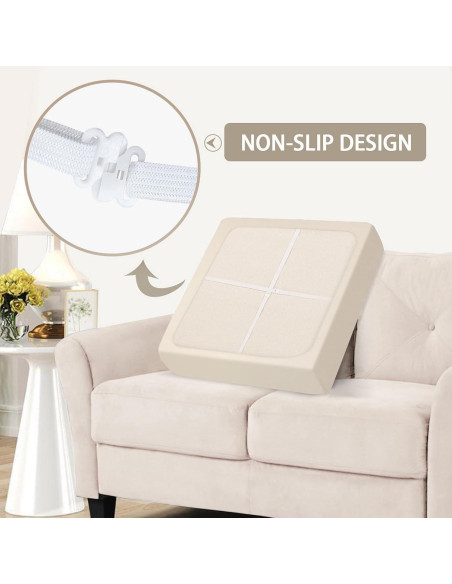 Fundas Impermeables para Cojines de Sofá SearchI 2 Piezas Beige