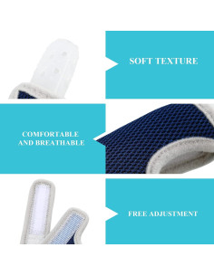 Protector de Dedos de Silicona para Bebés - 2 Piezas Azul 2