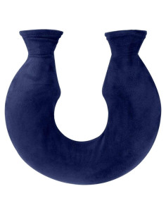 Bolsa de Agua Caliente OLizee 1.6L PVC Ergonomica Cuello U Azul