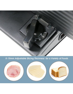 Cortadora de Carne Eléctrica Elite Gourmet EMT-625B 19.05 cm 2