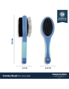 Cepillo 2-en-1 para Perros y Gatos AKC - Deshedding y Desenredar 2