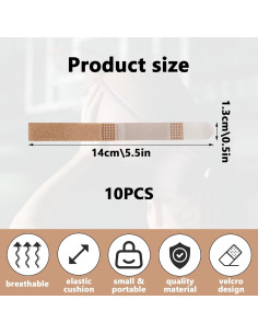 10 Férulas Buddy para Dedos Beige Reutilizables y Lavables 2