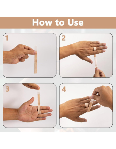 10 Férulas Buddy para Dedos Beige Reutilizables y Lavables