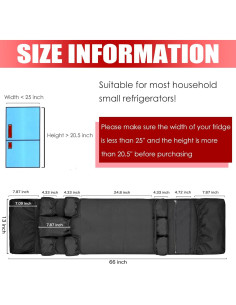 Organizador Colgante para Mini Refrigerador ChezMax 12 Bolsillos 2