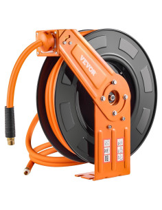 Carrete de Manguera de Aire Retráctil VEVOR 1/2" x 15m 300PSI