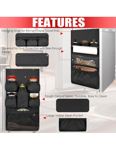 Organizador Colgante para Mini Refrigerador ChezMax 12 Bolsillos