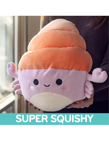 Paquete de 3 Squishmallows Jazwares - Cangrejo, Pez, Tortuga 25.4 cm