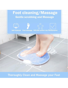 Alfombrilla Exfoliante de Silicona Easkite para Pies y Espalda 2