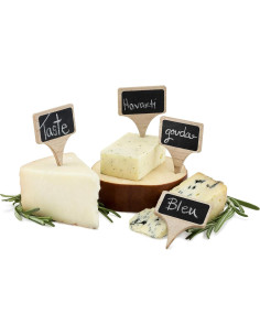 Set de 4 Marcadores de Queso de Madera con Tiza - True Fabrications 2