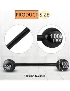 12 Piezas Mancuernas Inflables Feradny 110 cm para Fiesta 2