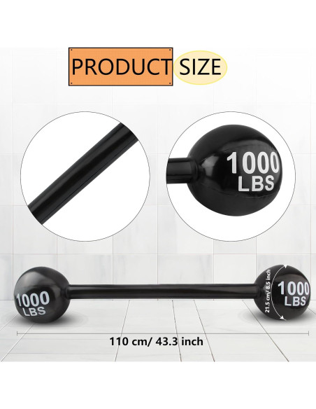 12 Piezas Mancuernas Inflables Feradny 110 cm para Fiesta