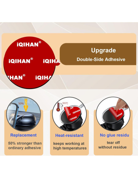 5 Almohadillas Adhesivas Doble Cara 70mm Promkig para Ventosa