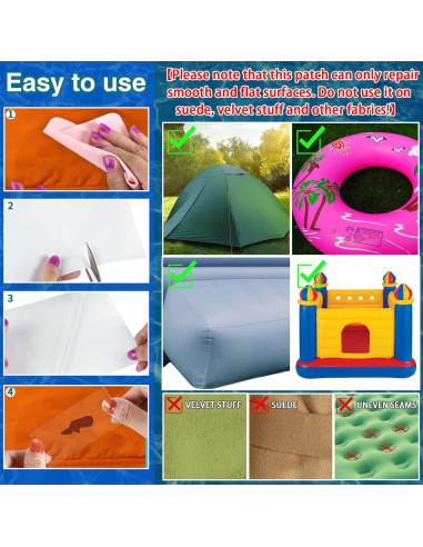 Kit de Parche Inflable Tikfoam 2.13 m Impermeable TPU