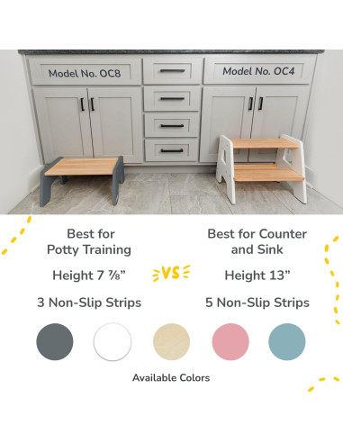 Escalera de Madera Ocodile 1 Paso Antideslizante Gris