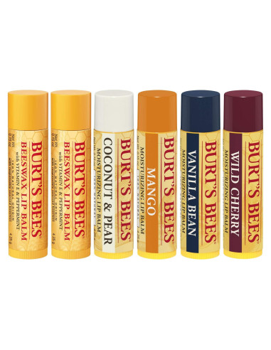Bálsamo Labial Hidratante Burt's Bees 6 Sabores Naturales