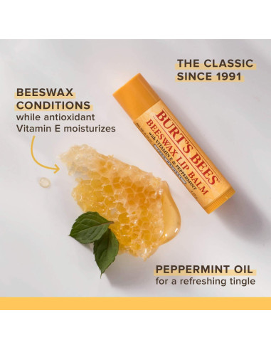 Bálsamo Labial Hidratante Burt's Bees 6 Sabores Naturales