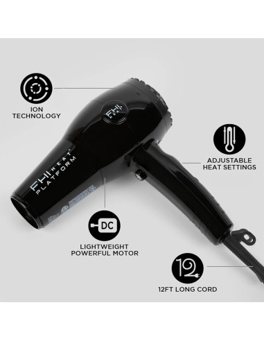 Secador de Pelo FHI HEAT Platform Nano Lite Pro 1900W Negro