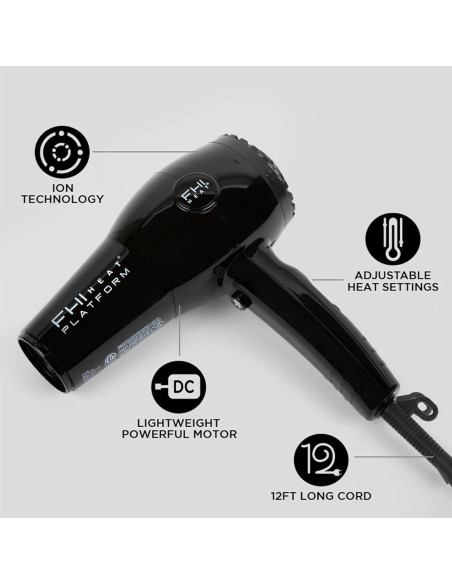 Secador de Pelo FHI HEAT Platform Nano Lite Pro 1900W Negro