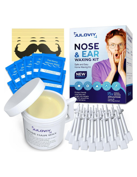 Kit de Cera para Nariz y Oídos Reni, 120 g, 30 Aplicadores