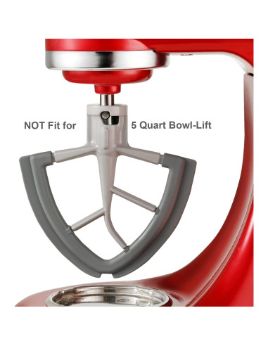 Batidor de borde flexible KitchenAid 4.5-5 QT Gris