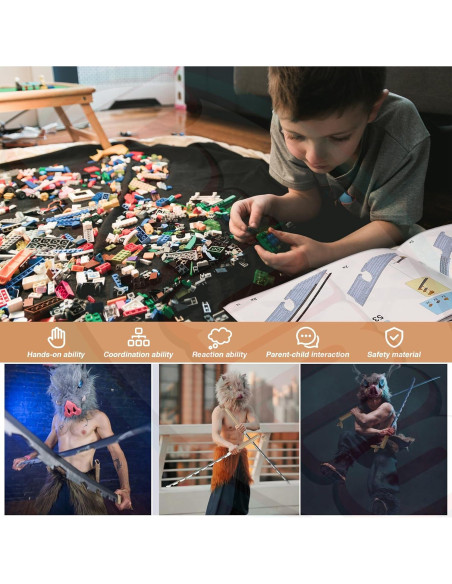 Conjunto de Espadas de Construcción Jorumo Inosuke 101.6 cm 838 Piezas