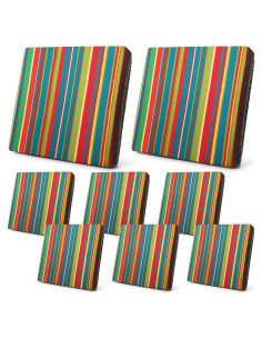 Funda de Cojín Estirable Newwiee 8 Pcs para Sofá Exterior