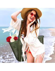 Bolsa de Playa KALIDI FANCY FOREST Verde Militar 27L 2