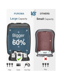 Caja de Llave Grande Puroma con Gancho y Combinación 4 Dígitos 2