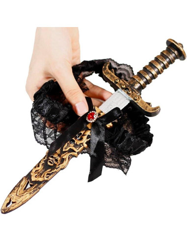 2 Piezas Espadas Pirata con Liga para Mujeres - Accesorios de Disfraz