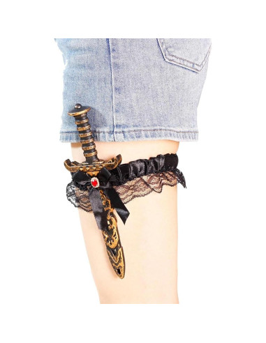 2 Piezas Espadas Pirata con Liga para Mujeres - Accesorios de Disfraz