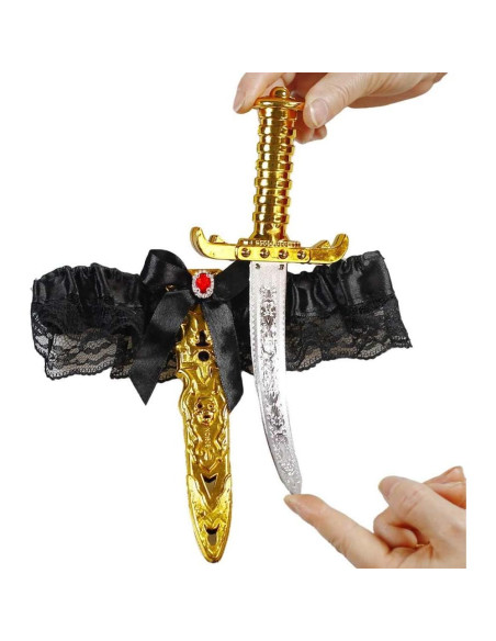 2 Piezas Espadas Pirata con Liga para Mujeres - Accesorios de Disfraz