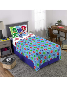 Juego de Sábanas Individual Franco PJ Masks Microfibra 3 Piezas 2