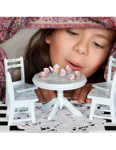 18 Piezas Suelo de Casa de Muñecas Jojofuny 3x3 cm Madera