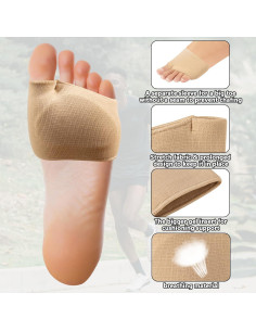 Almohadillas Metatarsales de Gel JFHNMLW - 2 Pares Beige 2