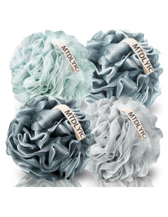 Esponja de Lufa Grande MTDLYICE 100g 4 Piezas Gris Azul