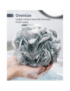 Esponja de Lufa Grande MTDLYICE 100g 4 Piezas Gris Azul 2