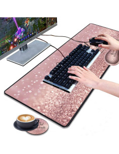 Alfombrilla de Escritorio Gaming Aierhe 80x30cm Antideslizante 2