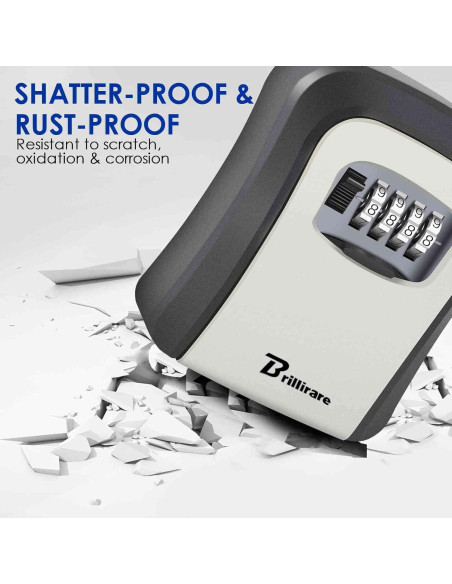 Caja de Llave con Cerradura Brillirare 4 Dígitos Impermeable